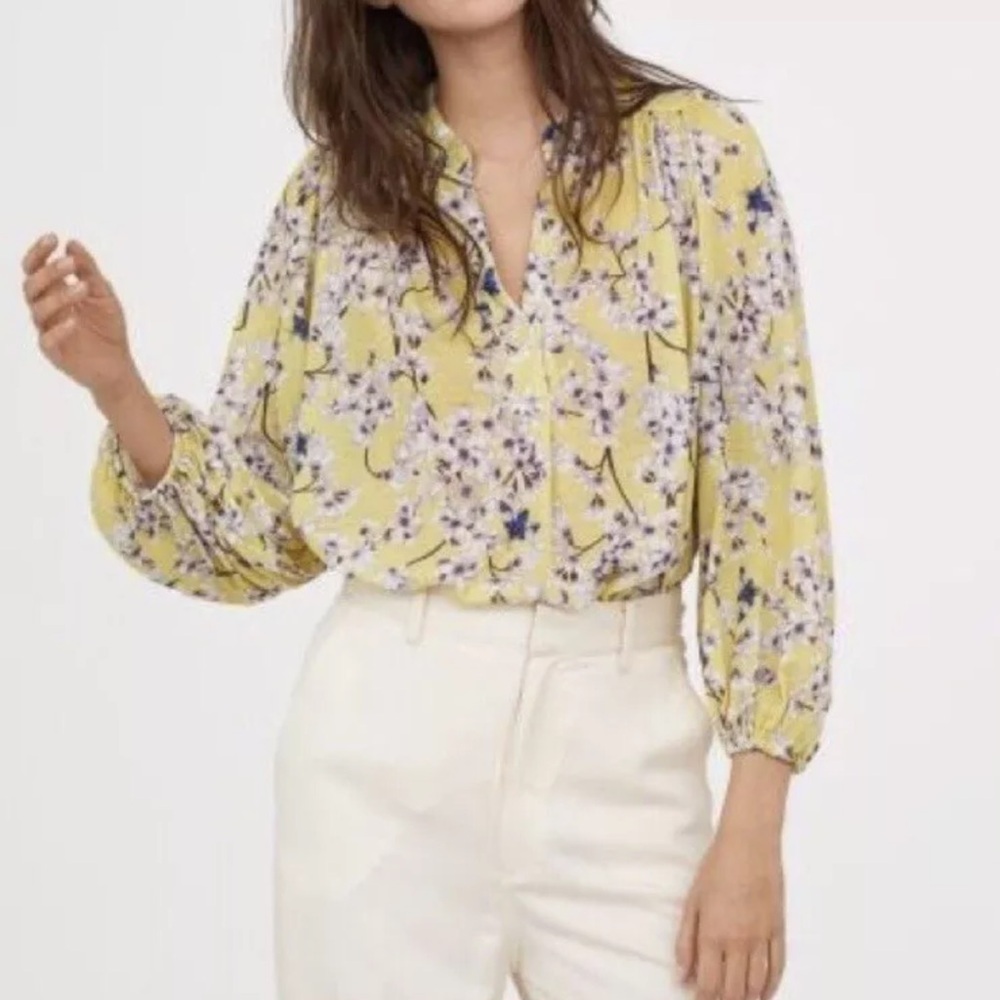 Anna Glover x H&M floral blouse‎